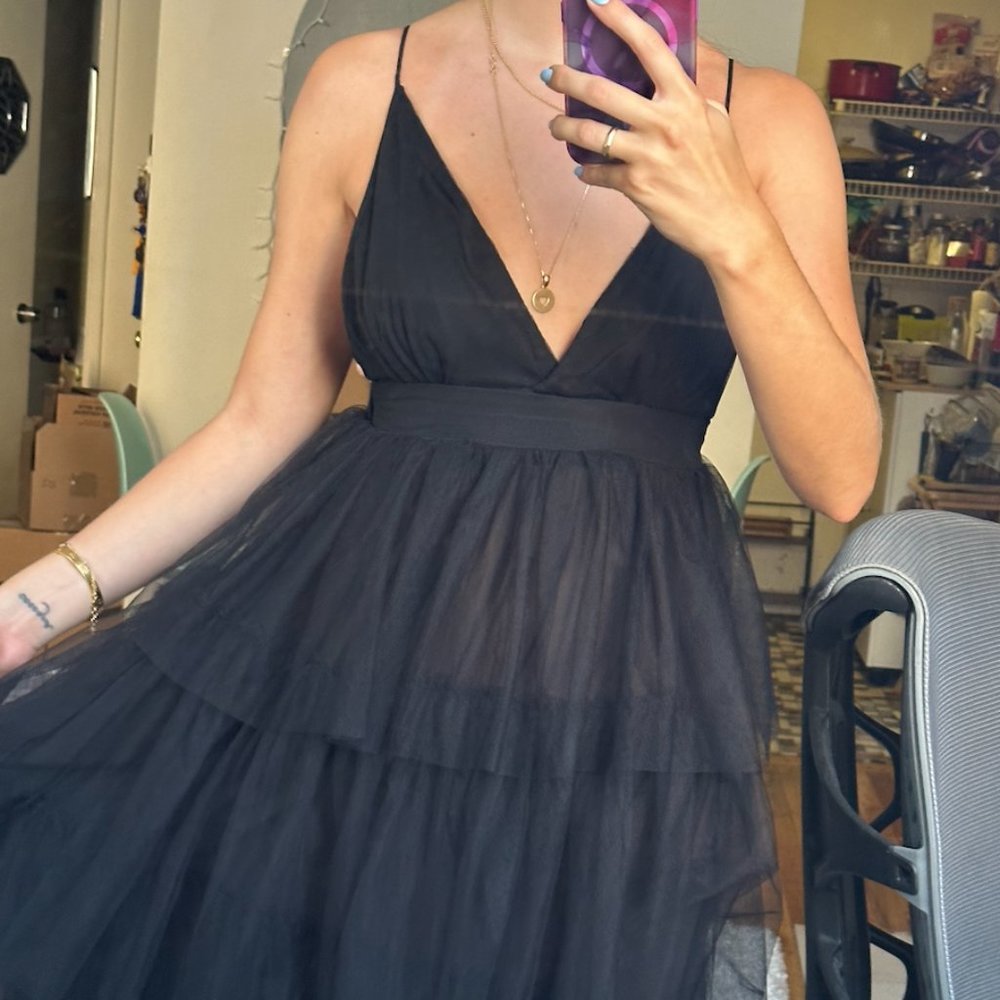 dress, open back, XS